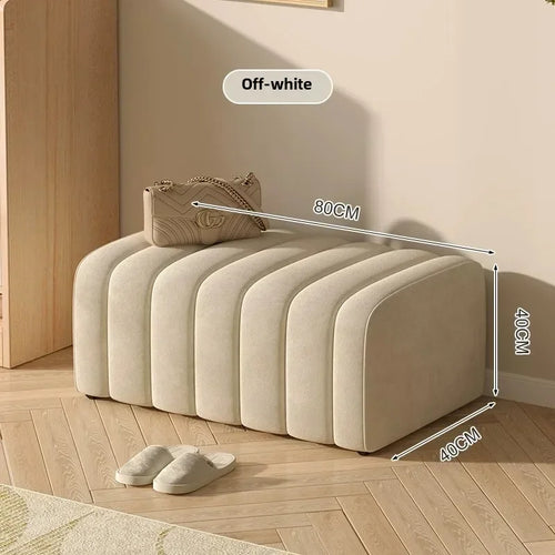 banc à chaussures design moderne avec repose pieds doux et confortable - vue 20 sur 26