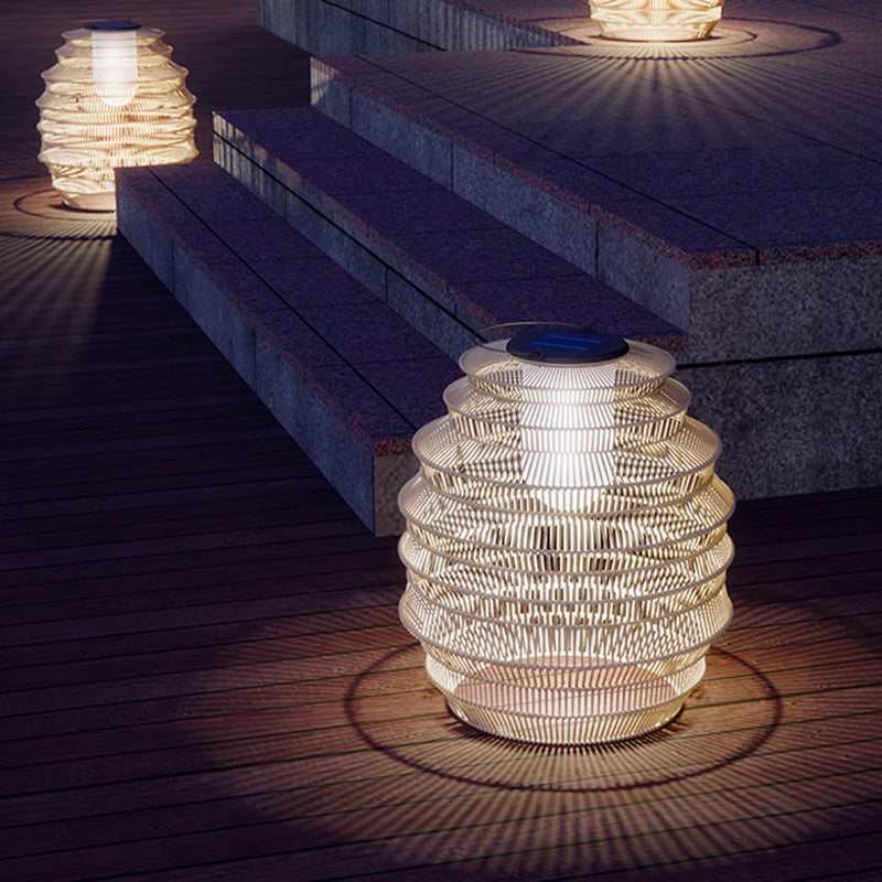 lampadaire solaire extérieur étanche portable pour jardin terrasse