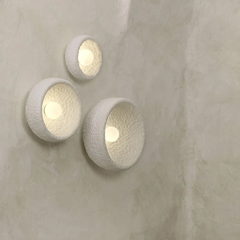 applique murale style japonais wabi sabi rétro led décorative