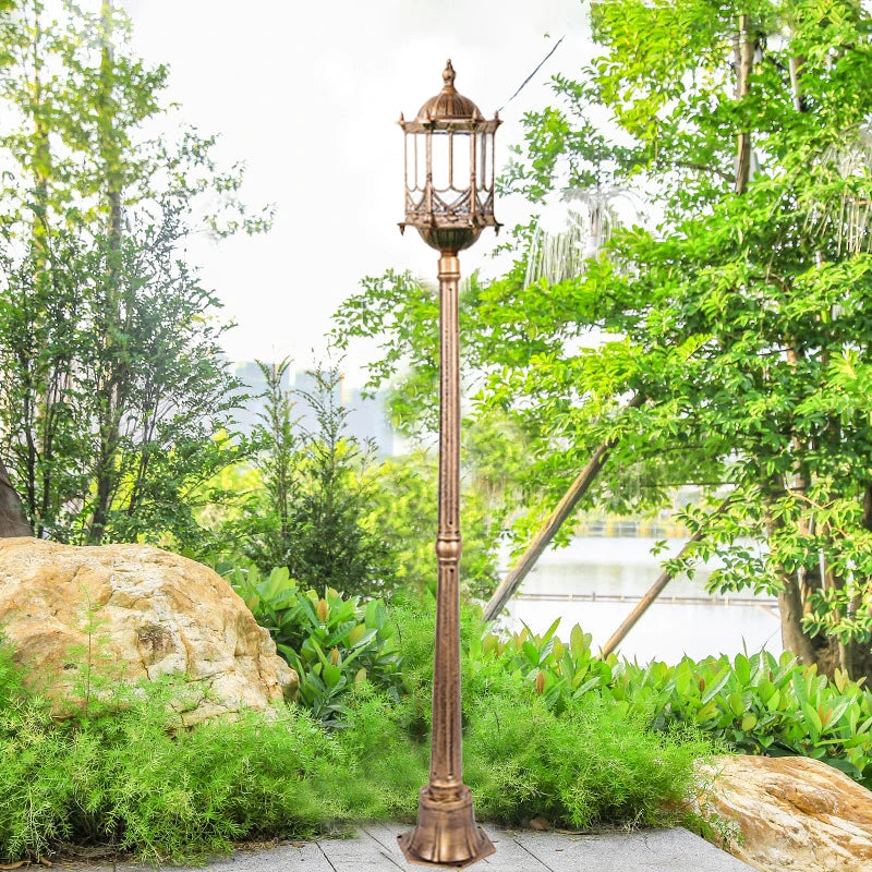 lampe de jardin aluminium moulé imperméable pour extérieur et paysage - vue 8 sur 8