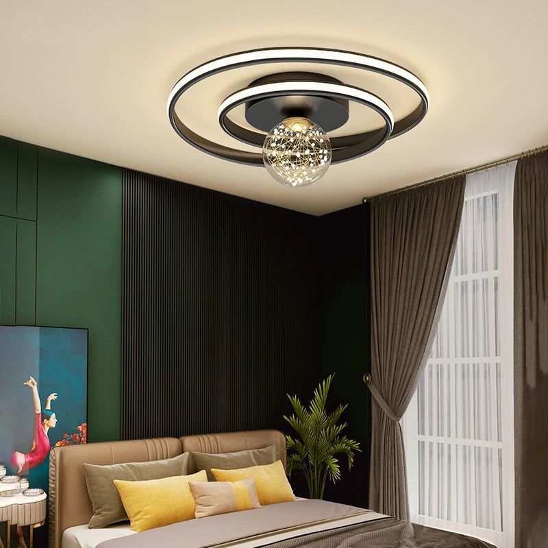 lustre led moderne simple boule nordique pour éclairage intérieur