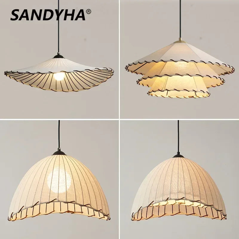 suspension nordique en tissu avec chapeau de paille pour décoration intérieure - vue 2 sur 14