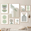 décoration murale abstraite boho géométrique en toile moderne