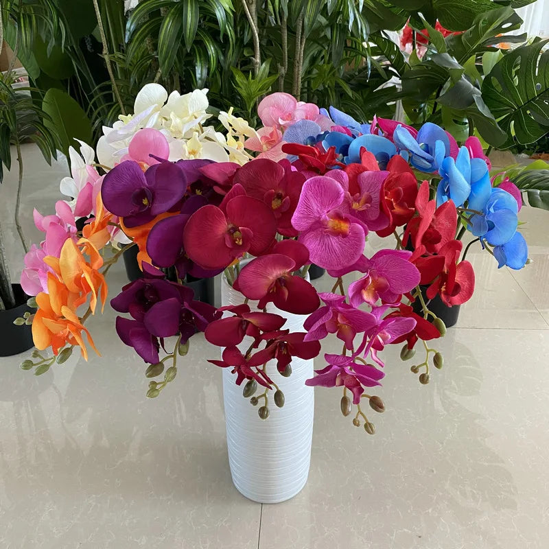 arrangement de fleurs artificielles en velours pour décoration intérieure - vue 5 sur 17