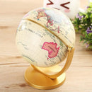 lot de 2 globes rétro éducatifs rotatifs pour bureau et décoration