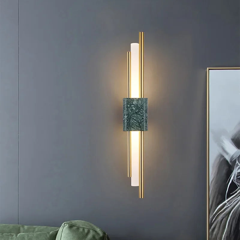 Applique murale Led en marbre moderne