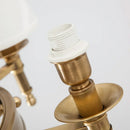 Lustre rond en cuivre complet pour chambre à coucher