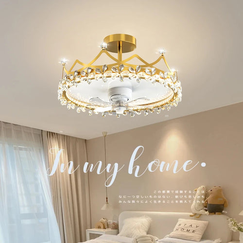 ventilateur de plafond led moderne avec télécommande et éclairage décoratif - vue 4 sur 10