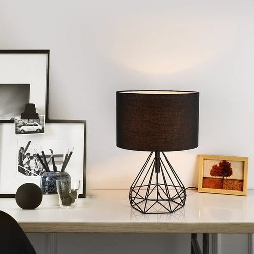 lampes de table géométriques rétro nordiques créatives pour décoration intérieure