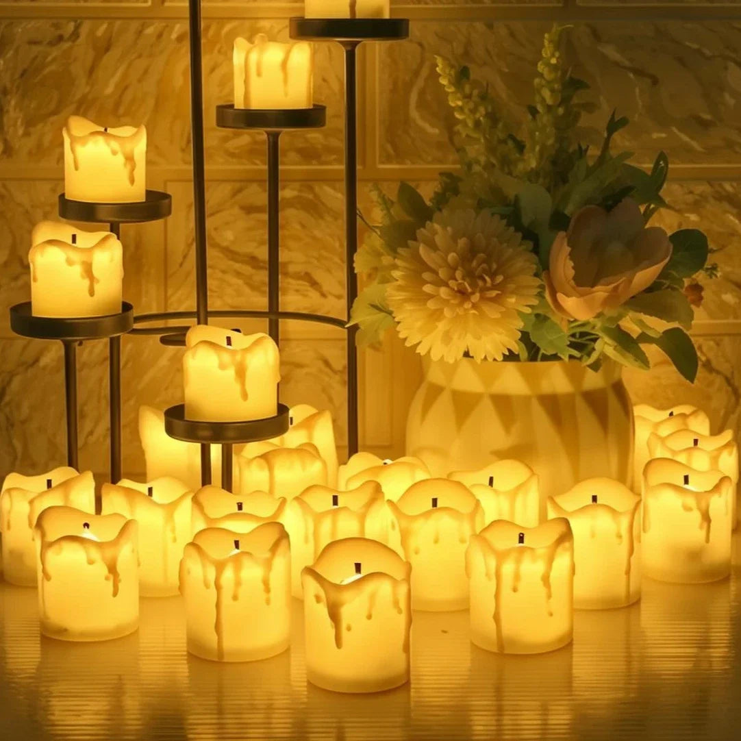 bougie LED sans flamme pour Halloween Thanksgiving et Noël - vue 4 sur 7