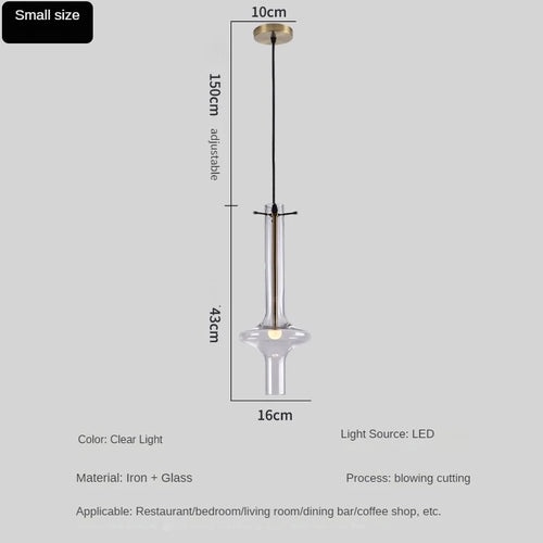 lustre en verre à joint en bambou créatif pour décoration intérieure