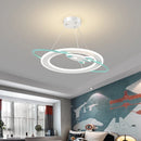plafonnier led suspendu planète intelligente design minimaliste protection yeux enfant