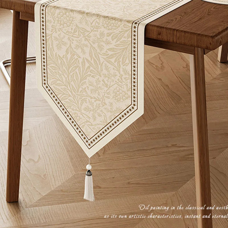 Chemin de table floral vintage style campagne table