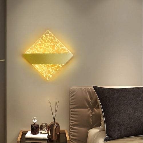 Applique murale Led en plumes de luxe