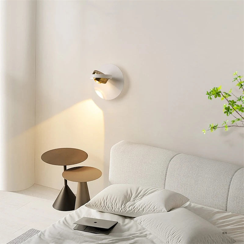 applique murale led moderne rotative à 360° protection des yeux - vue 3 sur 9