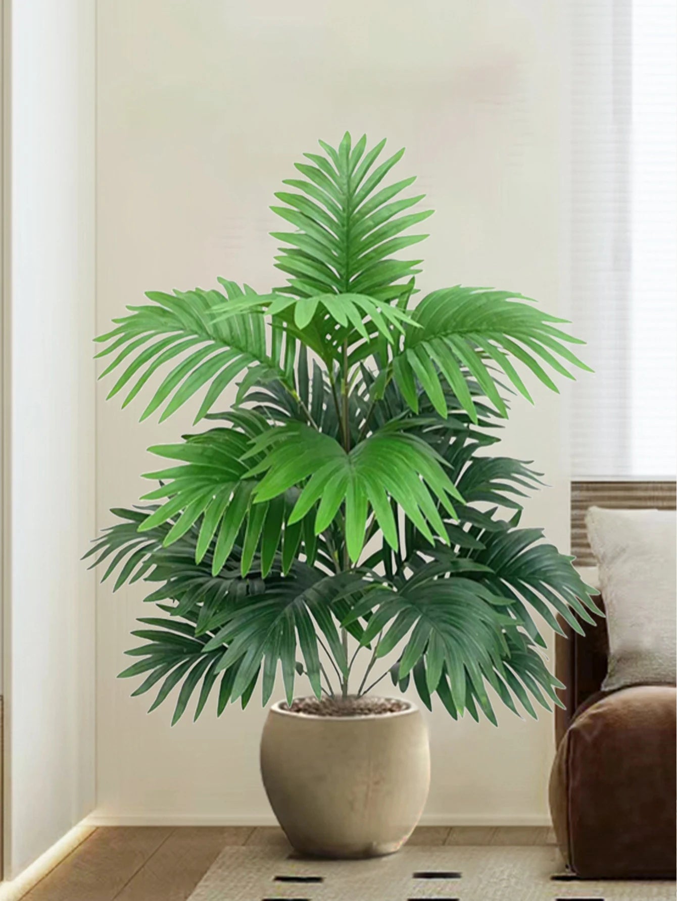 palmier artificiel tropical en plastique pour décoration intérieure - vue 4 sur 8