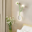 Applique murale LED en forme de plante verte