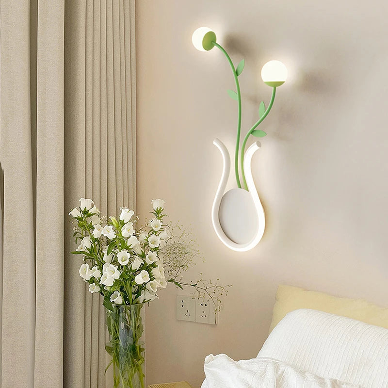 Applique murale LED en forme de plante verte - vue 3 sur 12