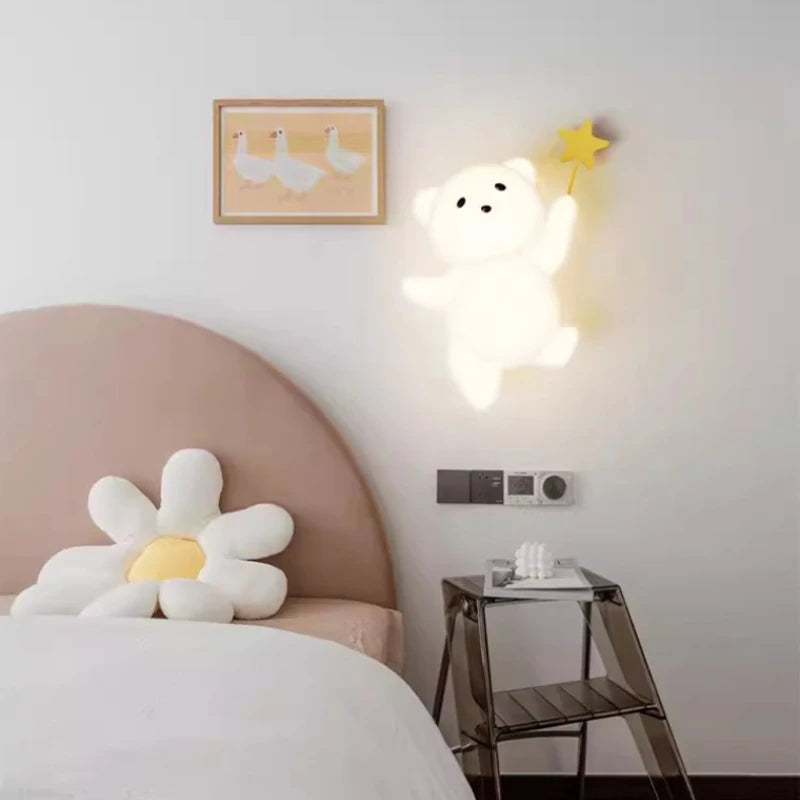 applique murale lapin mignon pour chambre enfant chaleureuse et moderne - vue 5 sur 8