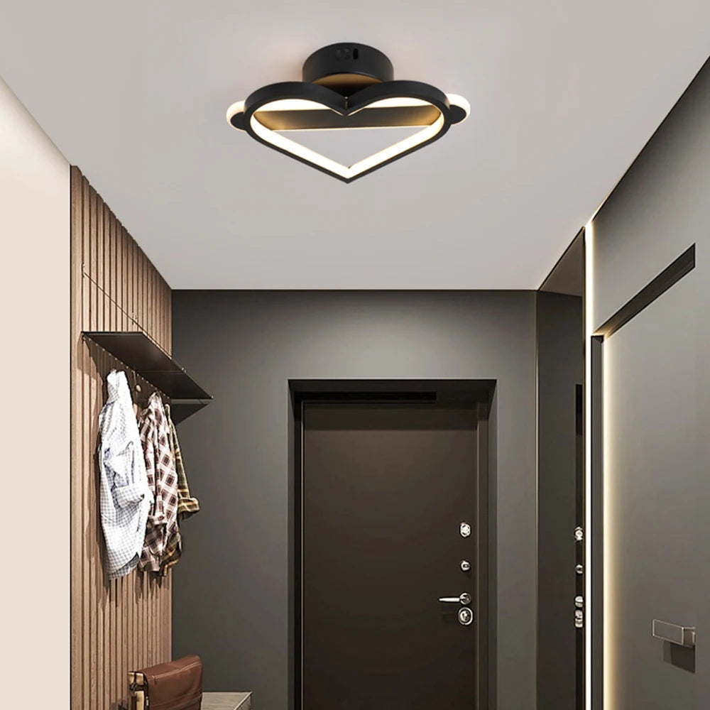 applique murale led en forme de coeur décorative moderne - vue 3 sur 8