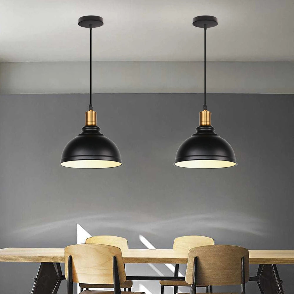 lustre suspension vintage industriel loft éclairage maison - vue 3 sur 7