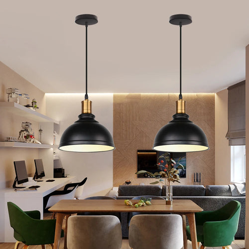 lustre suspension vintage industriel loft éclairage maison