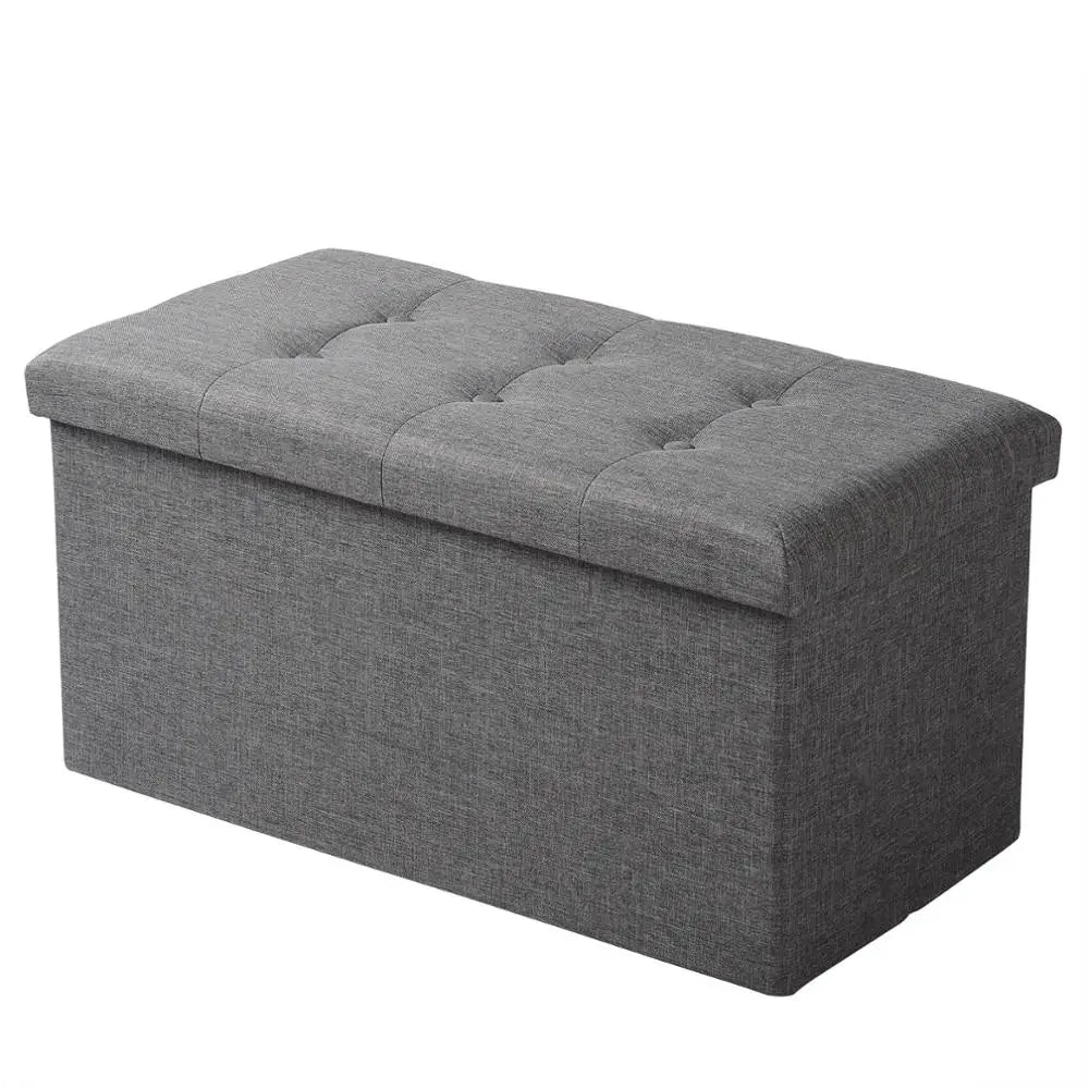 coffre de rangement pliable fonctionnel avec repose-pieds amovible - vue 13 sur 15