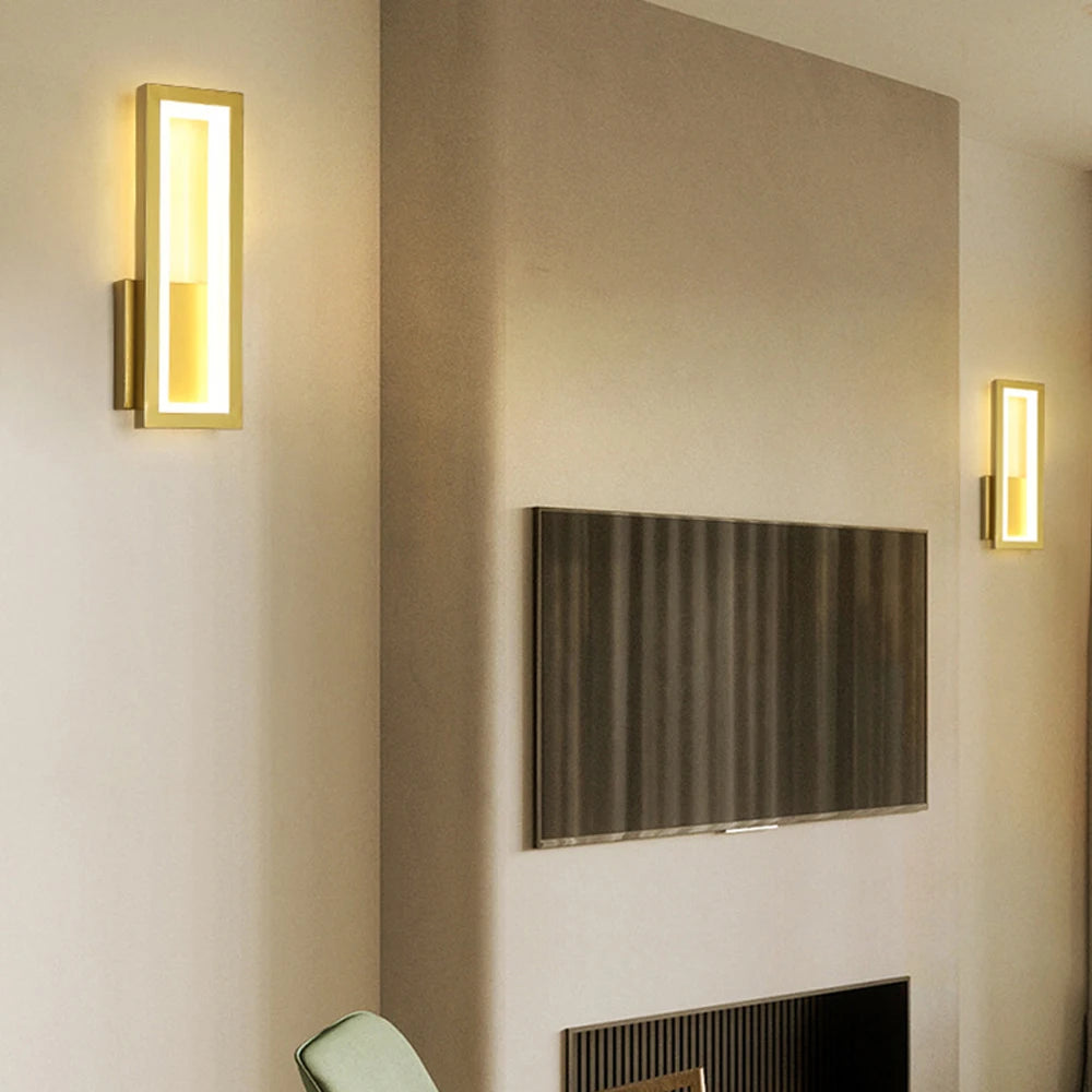 applique murale led moderne pour éclairage domestique nordique - vue 6 sur 9