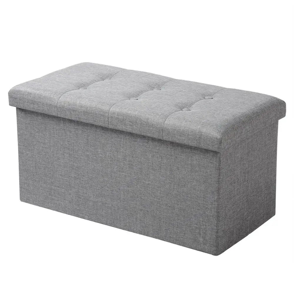 coffre de rangement pliable fonctionnel avec repose-pieds amovible - vue 14 sur 15