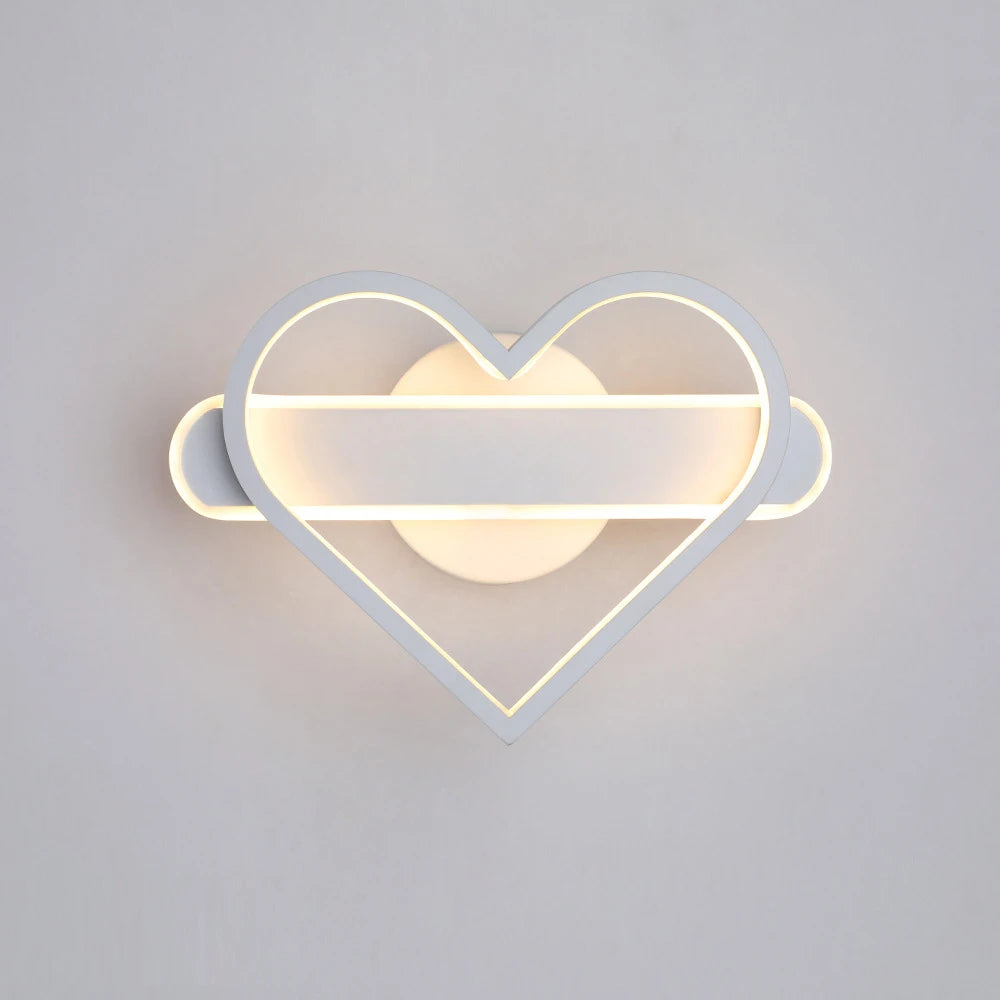 applique murale led en forme de coeur décorative moderne - vue 7 sur 8