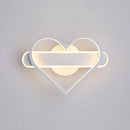 applique murale led en forme de coeur décorative moderne