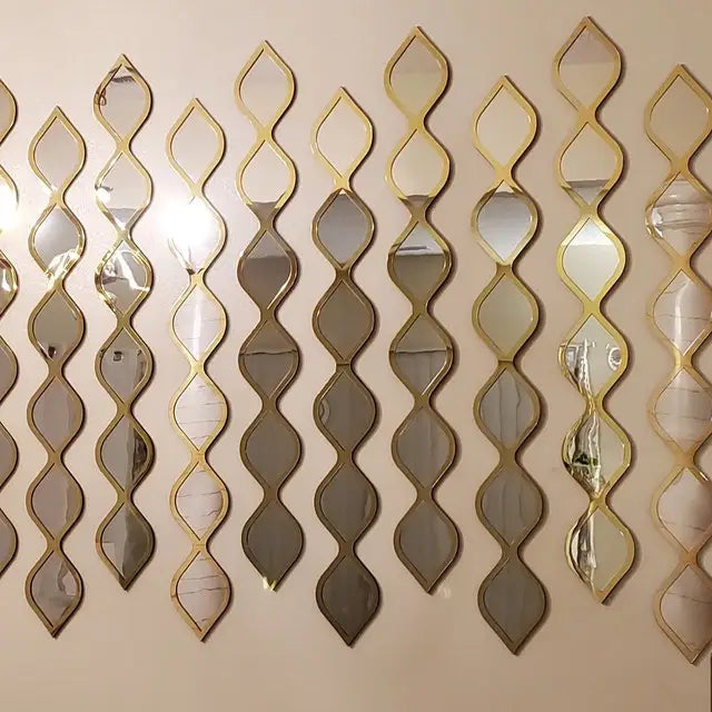 décoration murale en bois design goutte d'eau acrylique - vue 5 sur 7