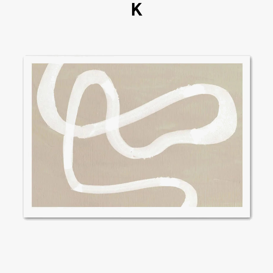 affiche abstraite style vintage inspirée de Picasso et Matisse