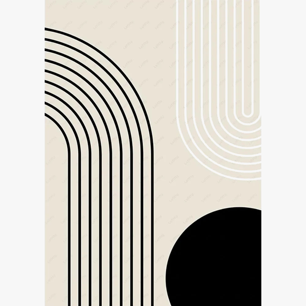 affiche murale abstraite bohème autocollante étanche décoration esthétique