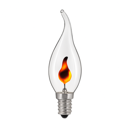 Ampoule E14 à LED de 3W en forme de flamme - vue 2 sur 3