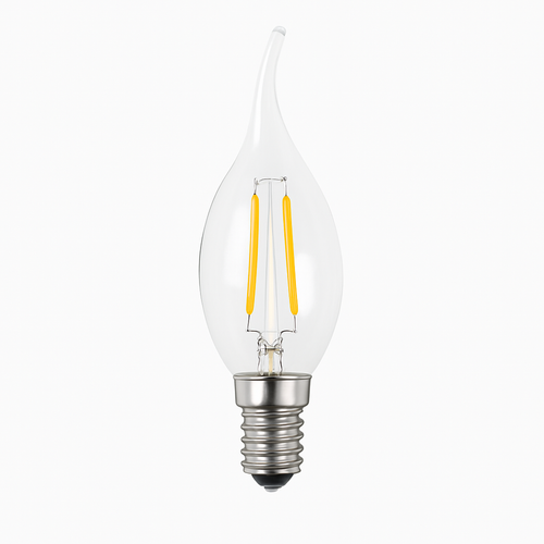 Ampoule E14 à LED à incandescence filament en forme de flamme Edison