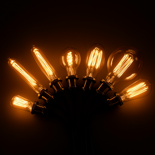 Ampoule gros tube à incandescence filament vintage 40W Edison - vue 3 sur 3