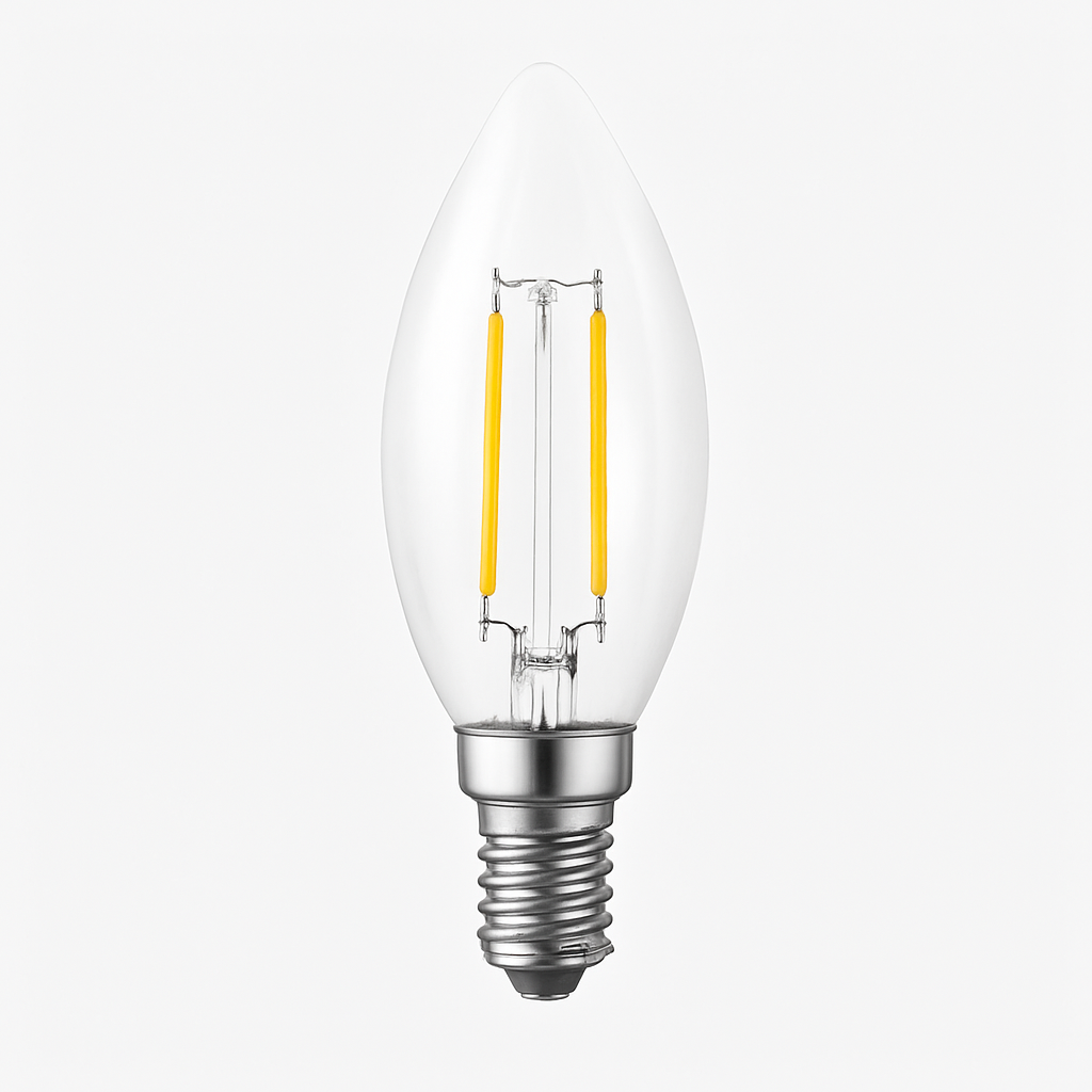 Ampoule LED ovale E14 à incandescence filament Edison
