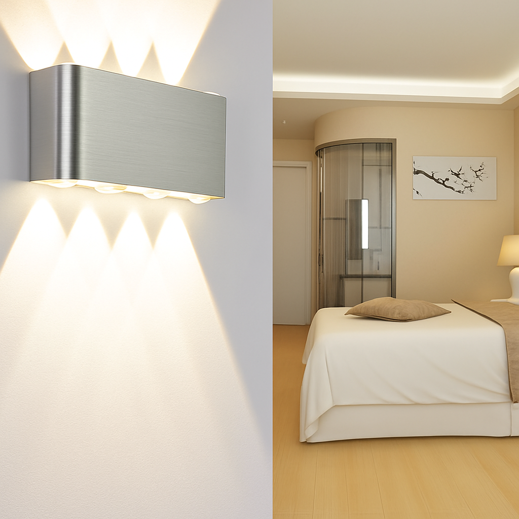 Applique chromé avec LED de couleur Sconce - vue 3 sur 11