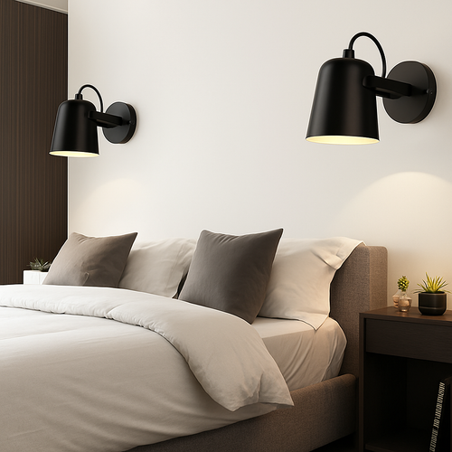 applique de chevet murale led nordique réglable - vue 7 sur 11