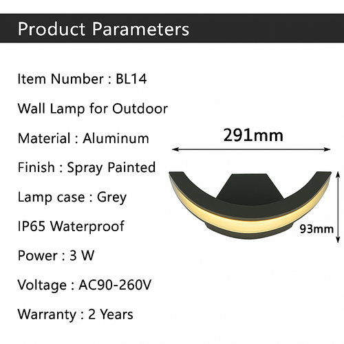 Applique extérieur arrondie à LED Garden - vue 5 sur 6