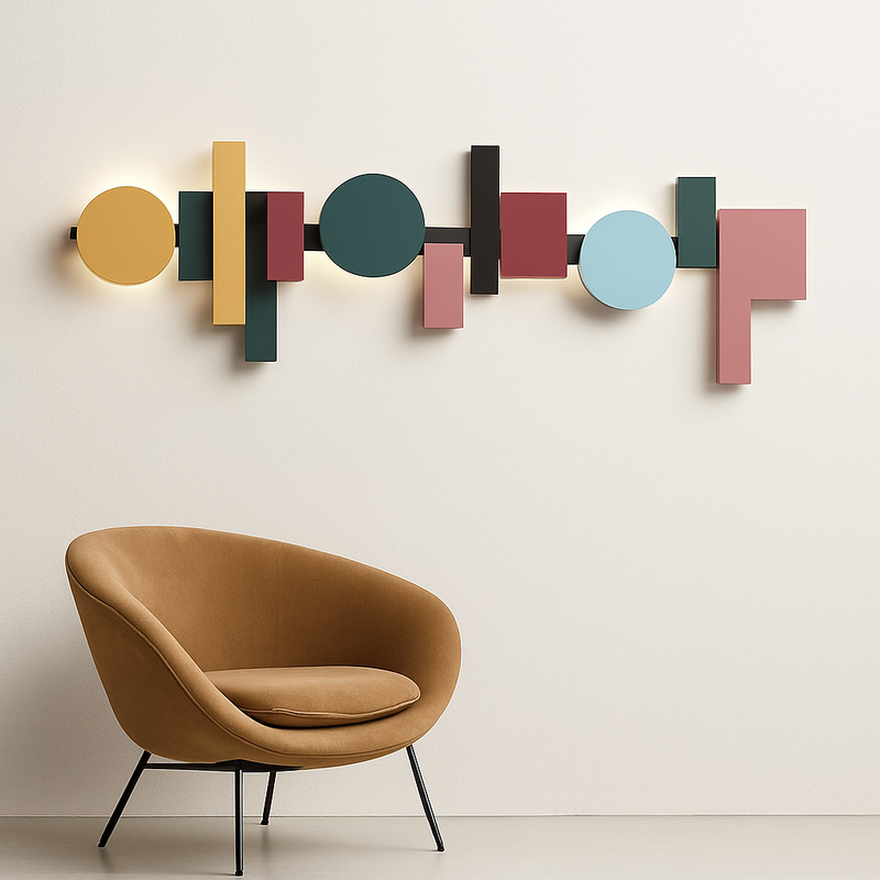 Applique LED design nordique colorée