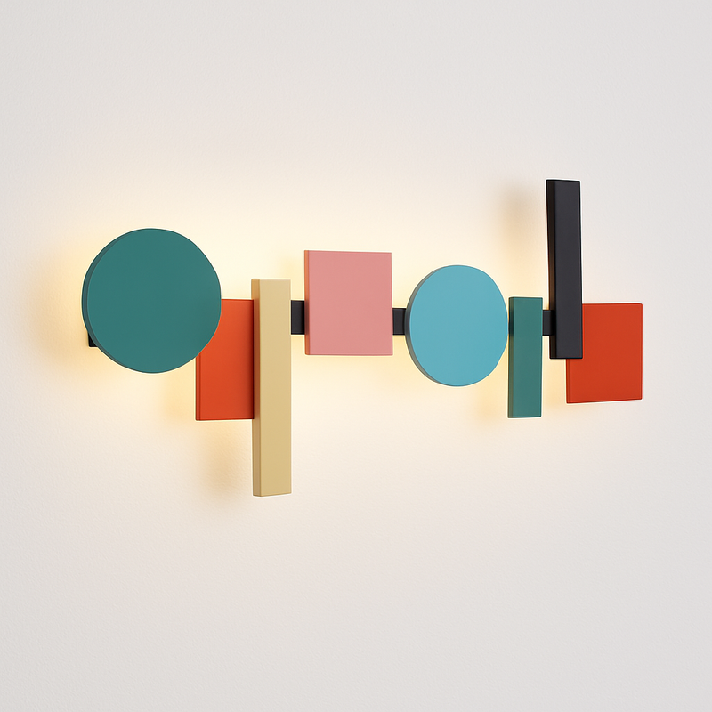 Applique LED design nordique colorée