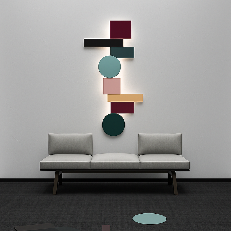 Applique LED design nordique colorée