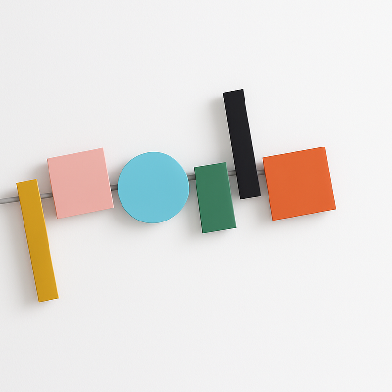 Applique LED design nordique colorée