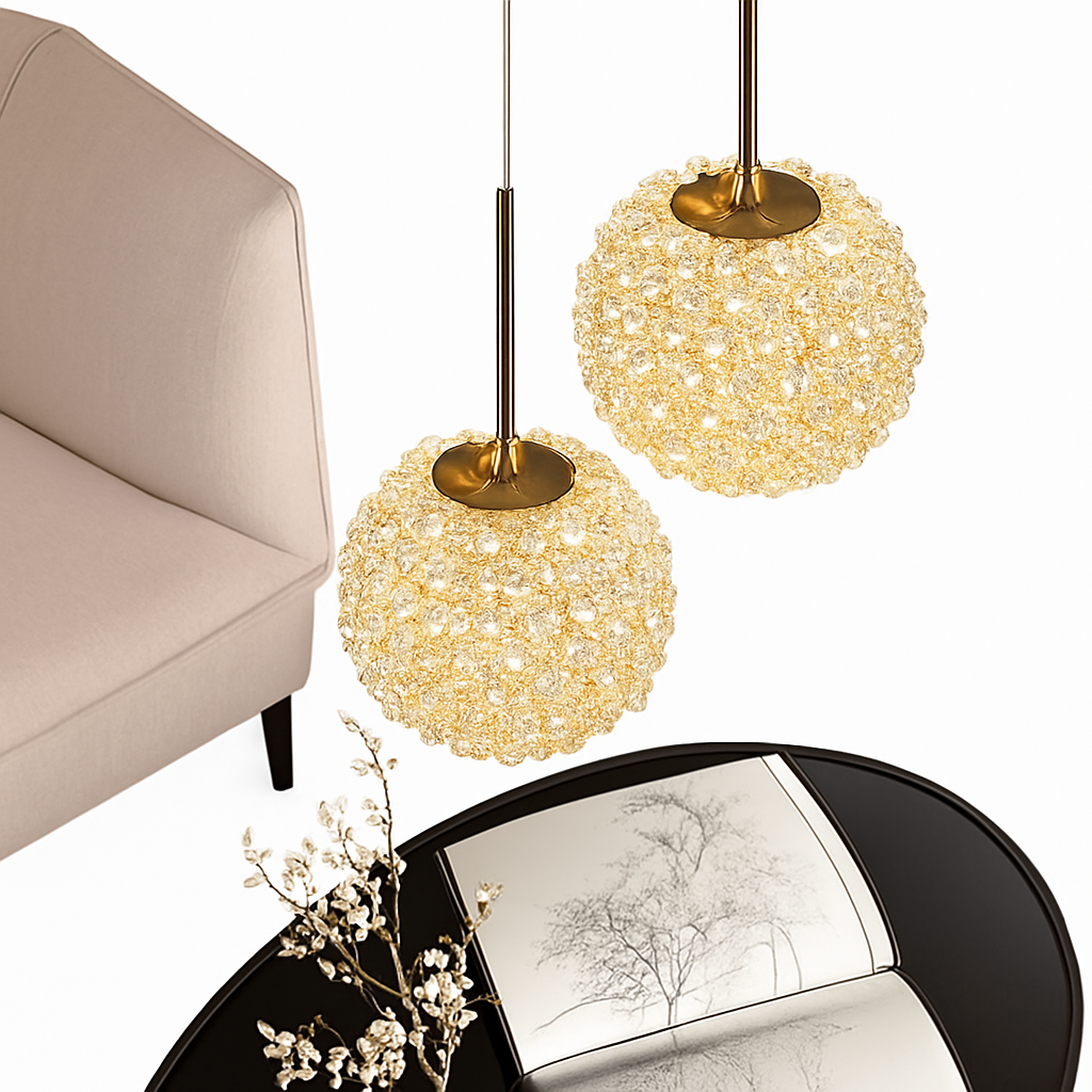 applique murale artistique en cristal de luxe style français pour intérieur élégant - vue 5 sur 8
