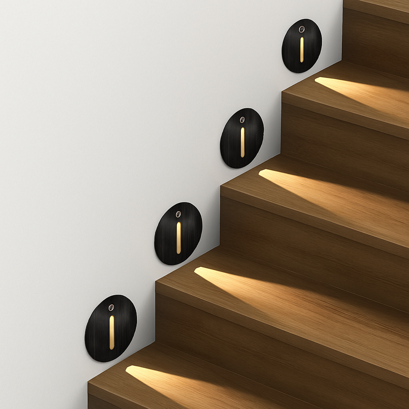 Applique murale avec capteur pir et veilleuse intégrée en aluminium