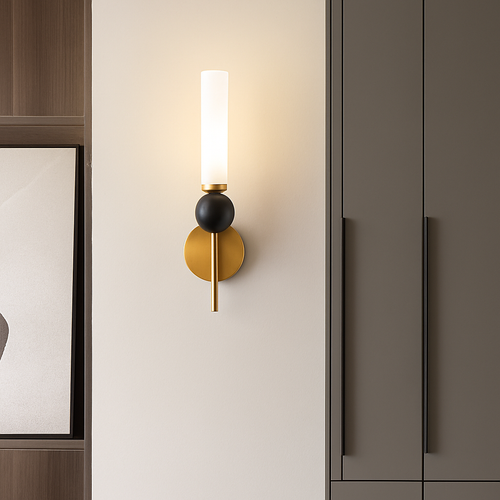 Applique murale boule de marbre naturel