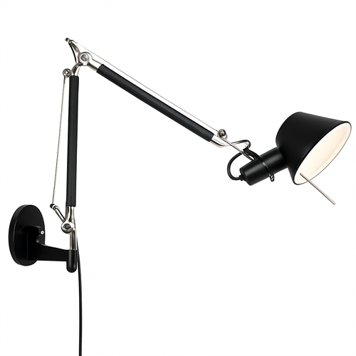 Applique murale bras articulé avec lampe American - vue 3 sur 8