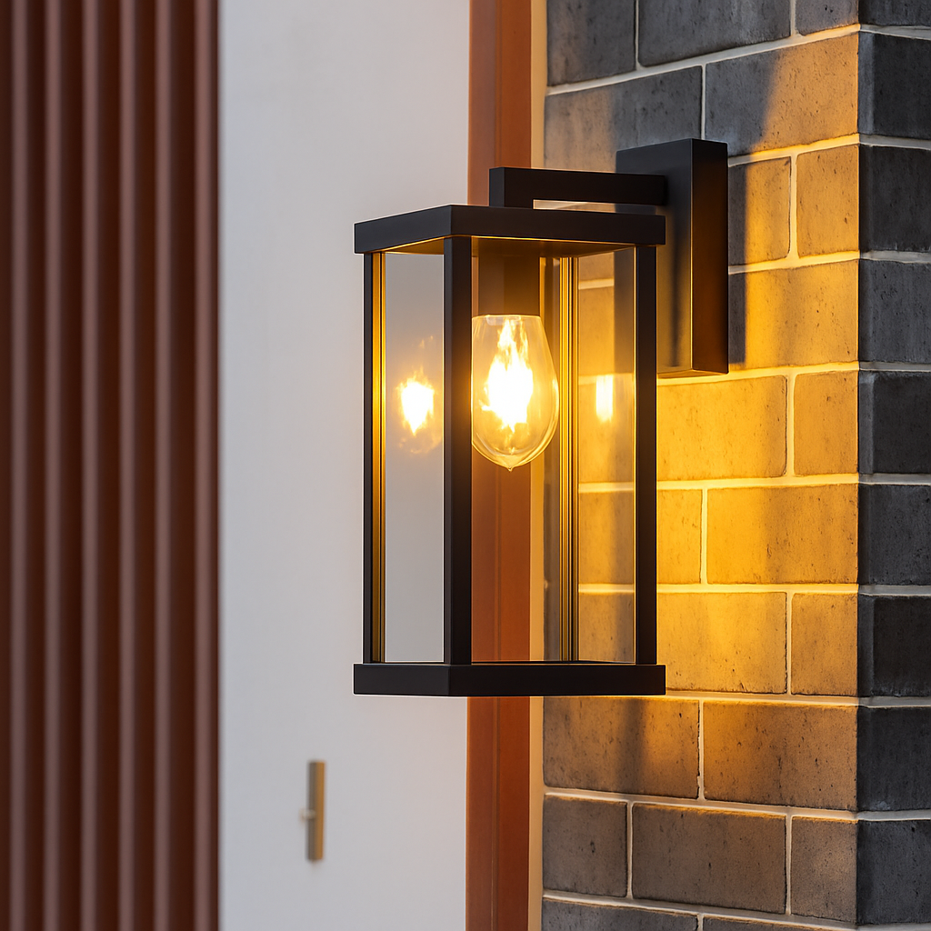 applique murale carrée en aluminium pour éclairage extérieur décoratif - vue 4 sur 10